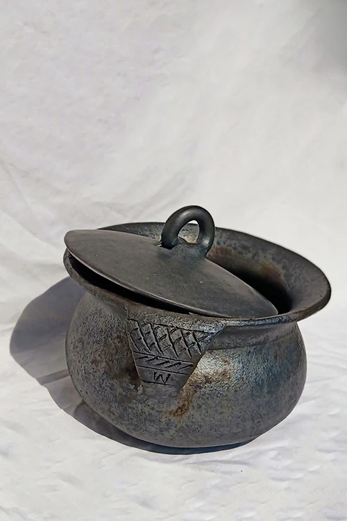 Terracotta by Sachii Longpi Black Pottery Biryani Pot Medium - Image 2