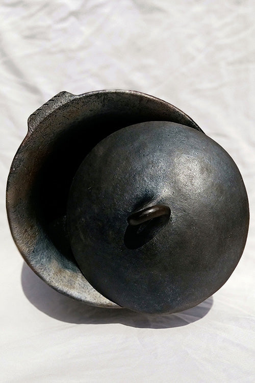 Terracotta by Sachii Longpi Black Pottery Biryani Pot Medium - Image 3
