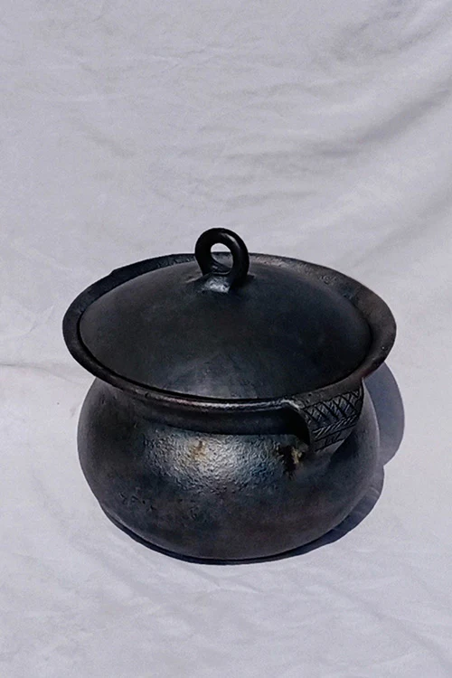 Terracotta by Sachii Longpi Black Pottery Biryani Pot Medium - Image 5