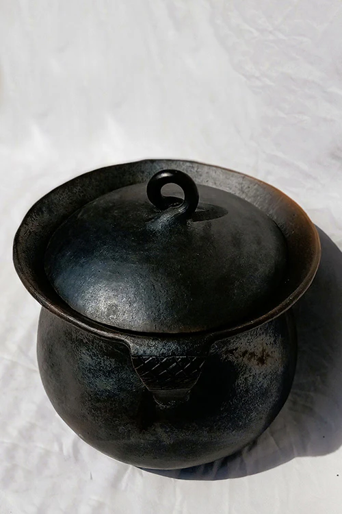 Terracotta by Sachii Longpi Black Pottery Biryani Pot Mini - Image 6