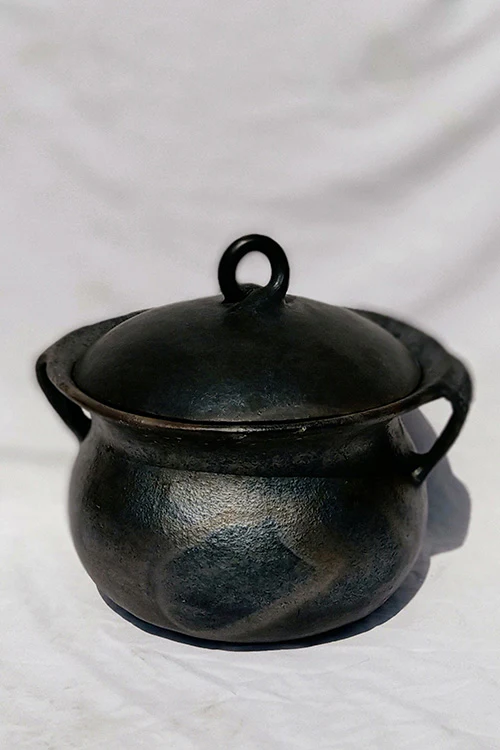 Terracotta by Sachii Longpi Black Pottery Biryani Pot Small - Image 3
