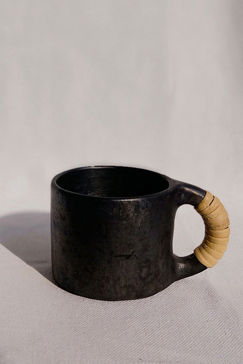 Terracotta by Sachii "Longpi Black Pottery Coffee Mug Small Set of 2" - Image 8