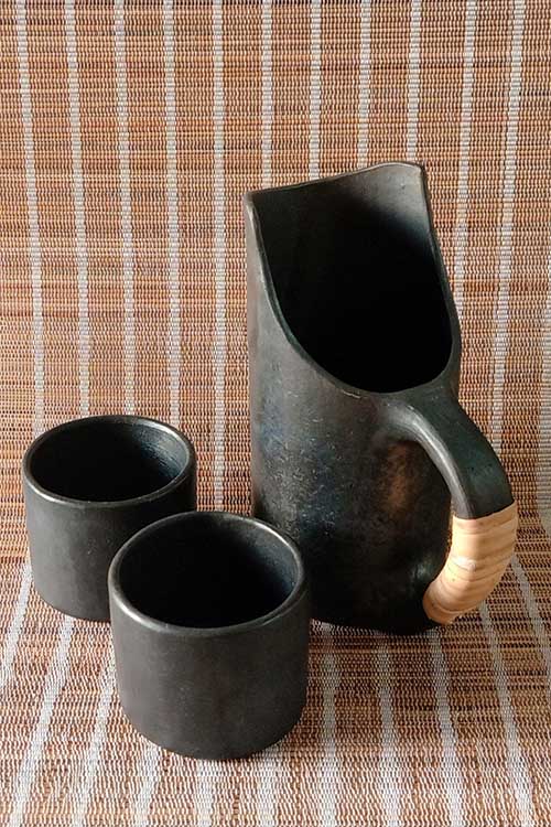 Terracotta by Sachii "Longpi Black Pottery Jug" - Image 6