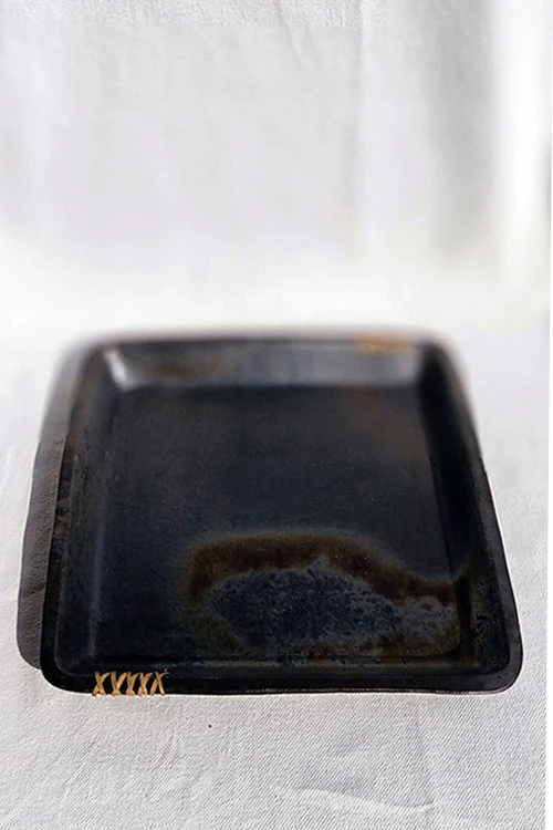 Terracotta by Sachii Longpi Black Pottery Tray Square - Image 2
