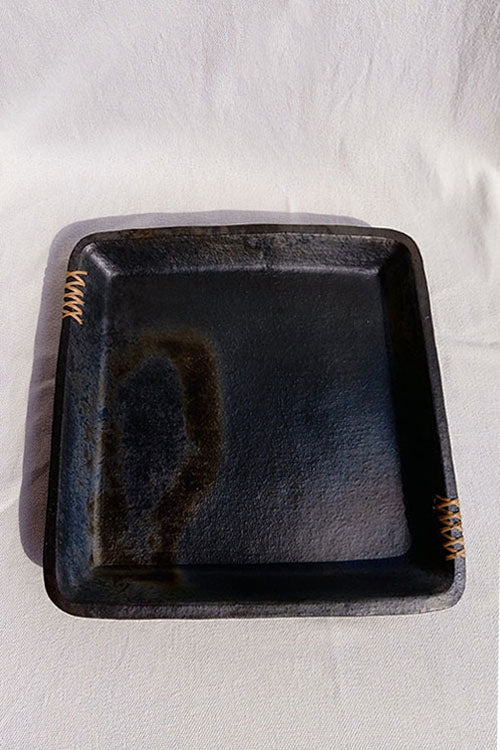 Terracotta by Sachii Longpi Black Pottery Tray Square - Image 5