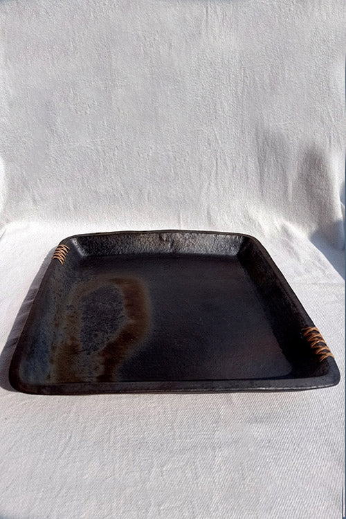 Terracotta by Sachii Longpi Black Pottery Tray Square - Image 6