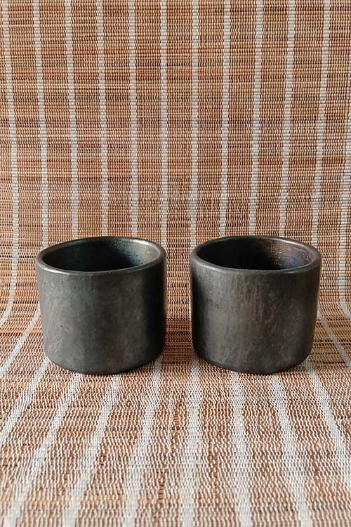 Terracotta by Sachii "Longpi Black Pottery Tumbler Small" - Image 3