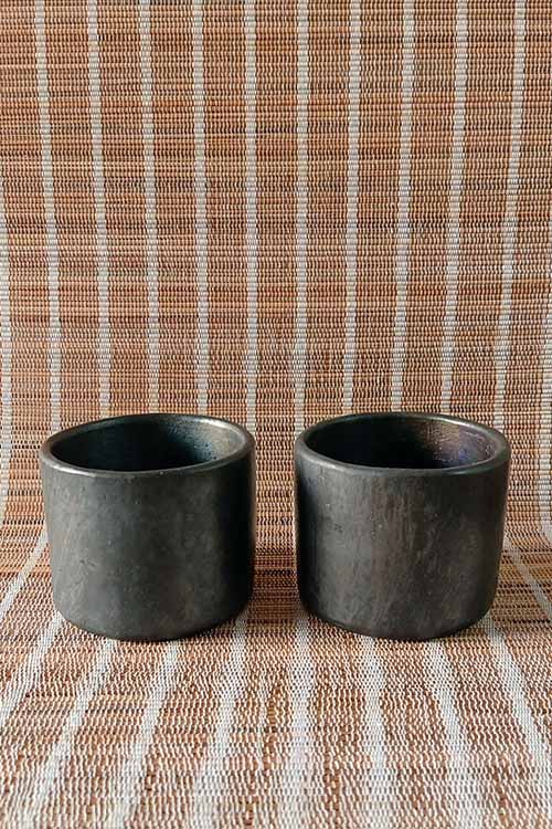 Terracotta by Sachii "Longpi Black Pottery Tumbler Small" - Image 4