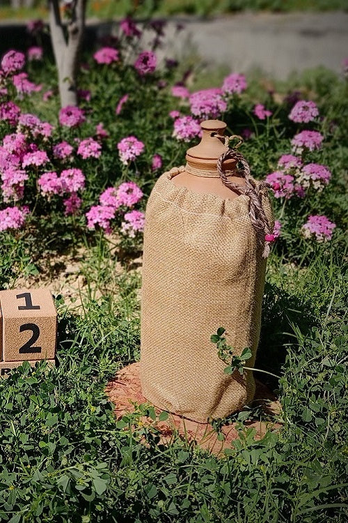 Terracotta by Sachii "Matka" Water Bottle with Jute Bag - Image 2