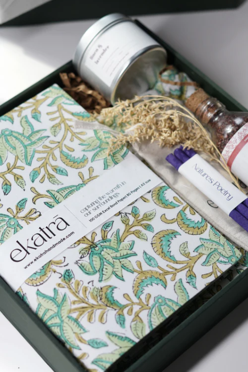 Ekatra The Ritual Collection - Limited Edit - Green Floral - Image 5