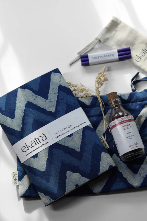 Ekatra The Ritual Collection - Limited Edit - Indigo Chevron - Image 3