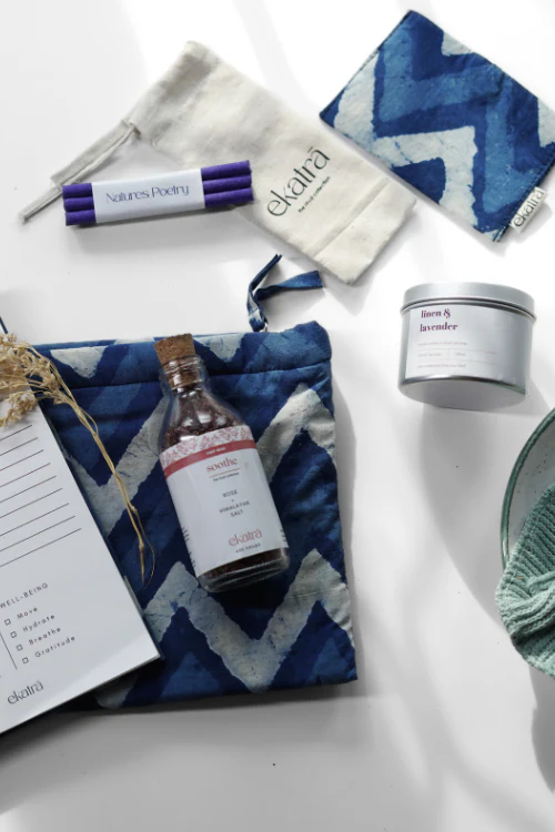 Ekatra The Ritual Collection - Limited Edit - Indigo Chevron - Image 4