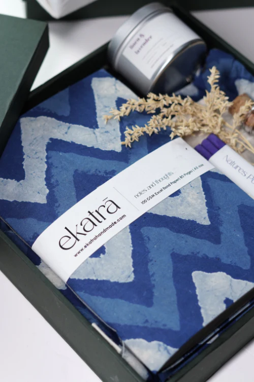 Ekatra The Ritual Collection - Limited Edit - Indigo Chevron - Image 5