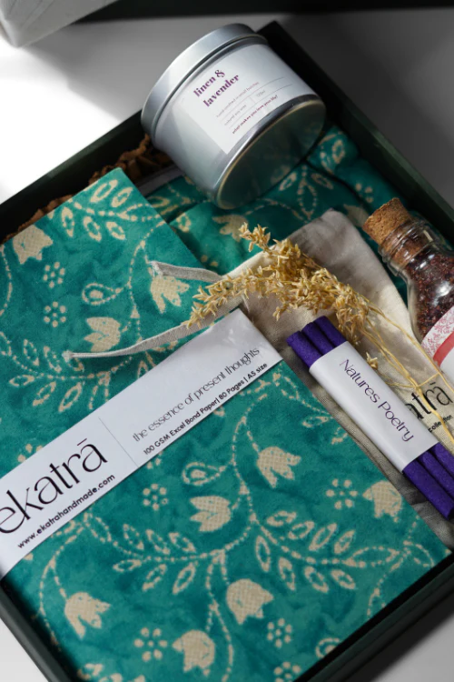 Ekatra The Ritual Collection - Limited Edit - Teal Floral - Image 5