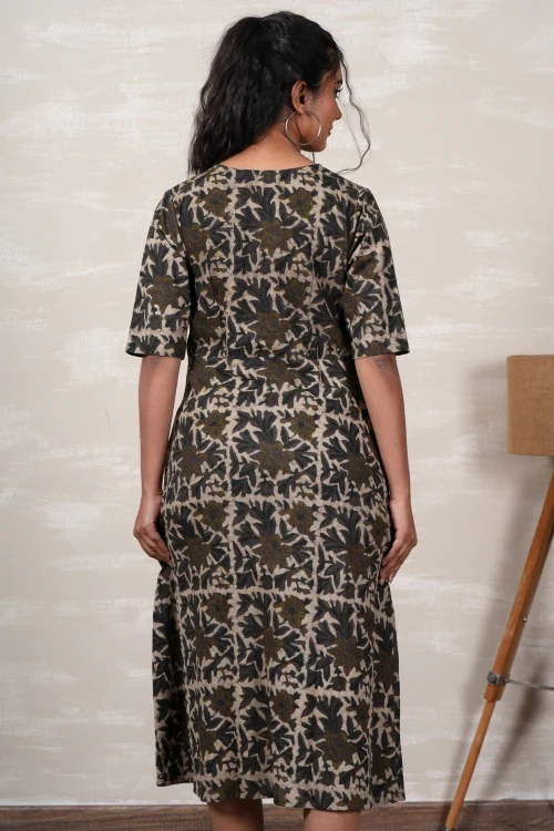 Sooti Syahi Tiana Hand Block Printed Dress - Image 5