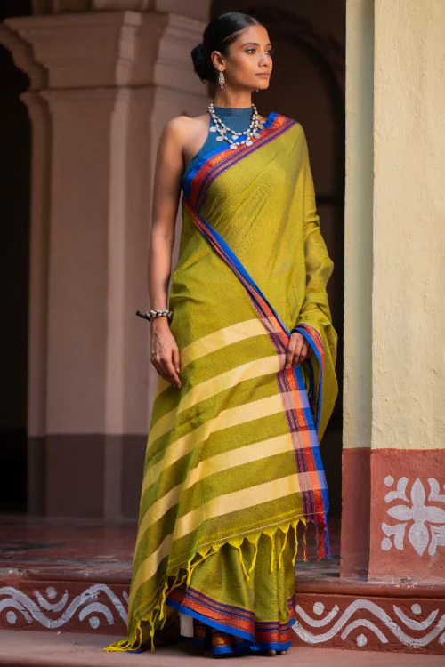 TICH Deccan Elegance. Maharashtrian Ilkal Saree - Hirvat - Image 2