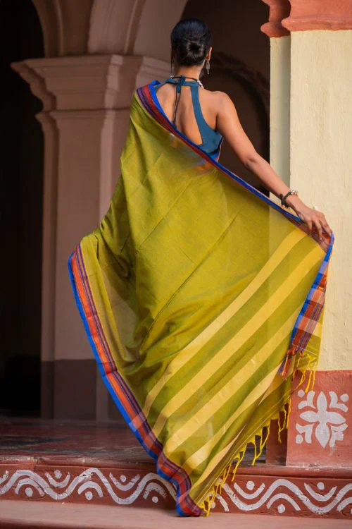 TICH Deccan Elegance. Maharashtrian Ilkal Saree - Hirvat - Image 3
