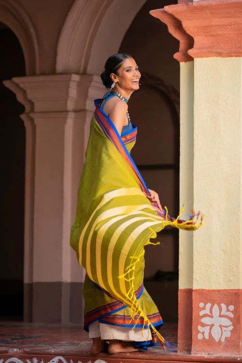 TICH Deccan Elegance. Maharashtrian Ilkal Saree - Hirvat - Image 4