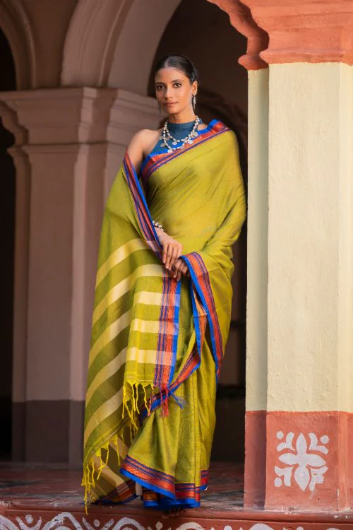 TICH Deccan Elegance. Maharashtrian Ilkal Saree - Hirvat - Image 7