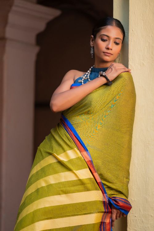 TICH Deccan Elegance. Maharashtrian Ilkal Saree - Hirvat - Image 8