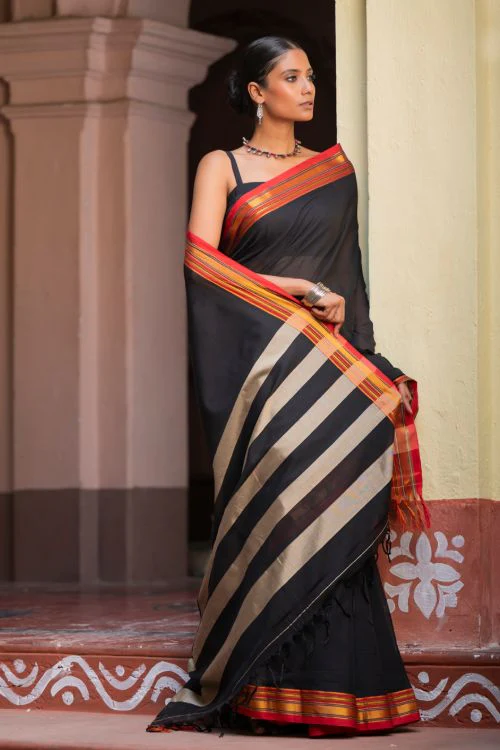 TICH Deccan Elegance. Maharashtrian Ilkal Saree - Nishagati - Image 5