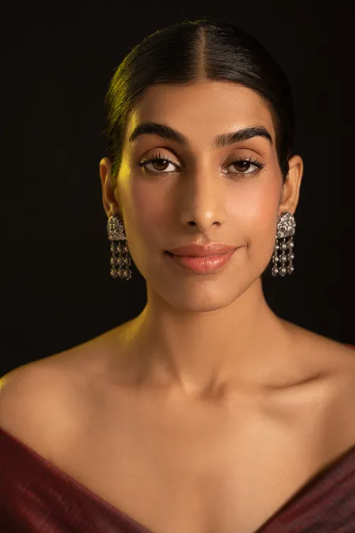 TICH Pure Silver Traditional Maharashtrian Earrings - Bakuli - Image 6