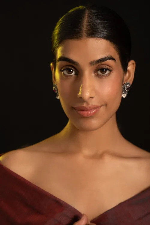 TICH Pure Silver Traditional Maharashtrian Earrings - Kusum Roop - Image 6