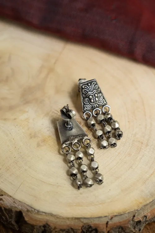 TICH Pure Silver Traditional Maharashtrian Earrings - Mohanmal - Image 4