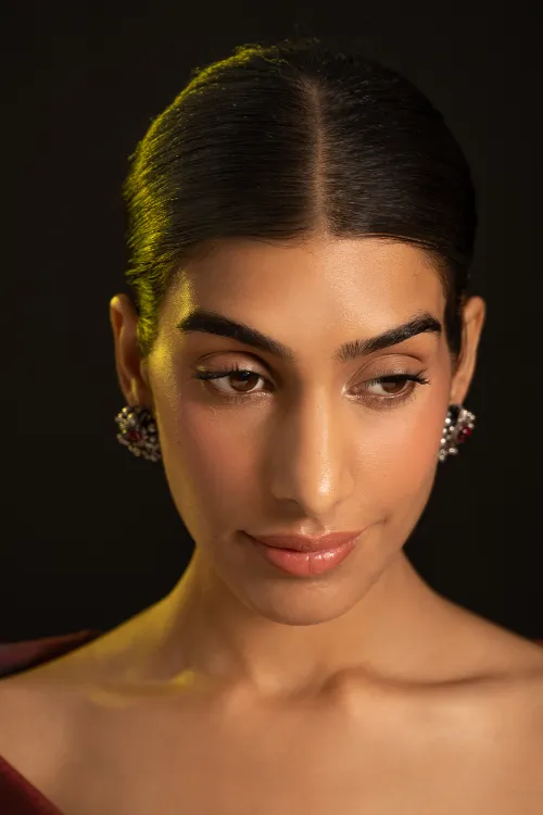 TICH Pure Silver Traditional Maharashtrian Earrings - Pushpak - Image 7