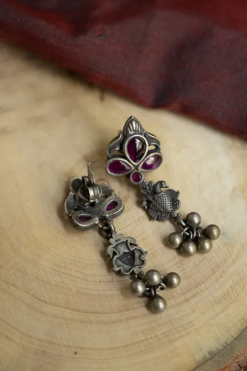 TICH Pure Silver Traditional Maharashtrian Earrings - Shan?Khpushpi - Image 3