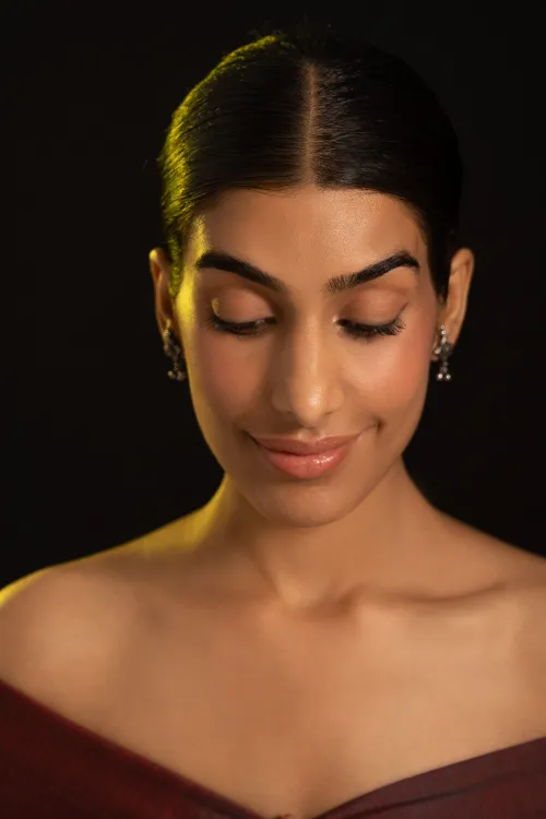 TICH Pure Silver Traditional Maharashtrian Earrings - Tarakini Studs - Image 5