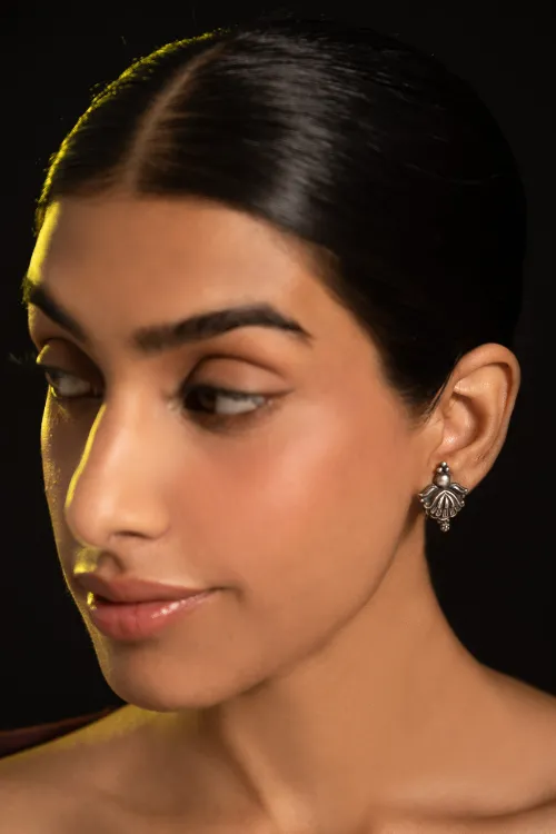 TICH Pure Silver Traditional Maharashtrian Earrings - Taratamya - Image 2