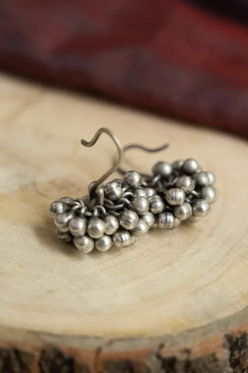 TICH Pure Silver Traditional Maharashtrian Earrings - Vali - Image 4