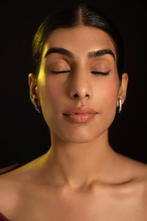 TICH Pure Silver Traditional Maharashtrian Earrings - Vilasini Studs - Image 6