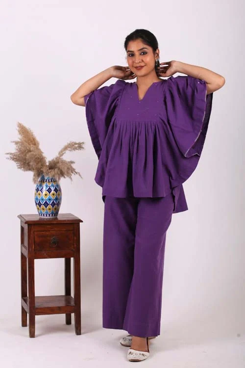 Urmul Desert Crafts- "DESERT DRAPE" Handloom Ruffle Top - Image 5