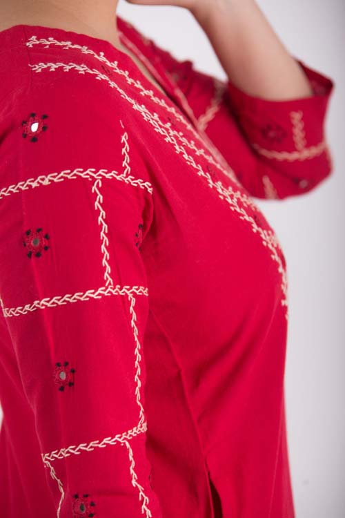 Urmul Desert Crafts- "Kungari"Straight Kurta - Image 2