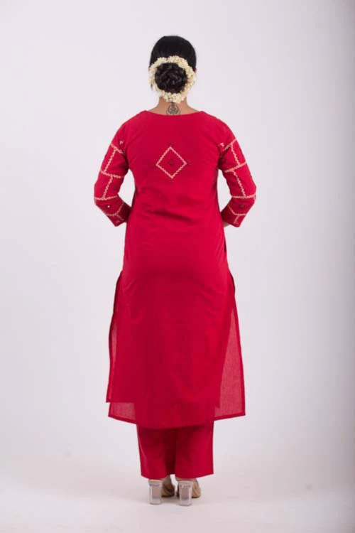Urmul Desert Crafts- "Kungari"Straight Kurta - Image 7