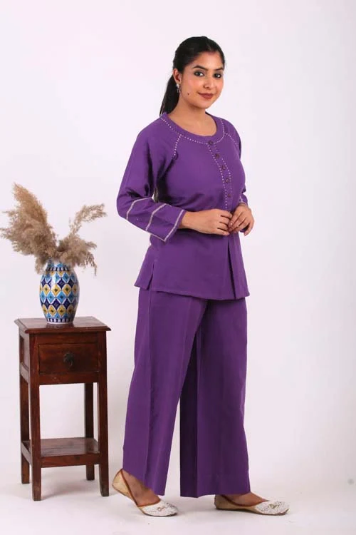 Urmul Desert Crafts-  "MOGRA MIST" Raglan Handloom Top - Image 5