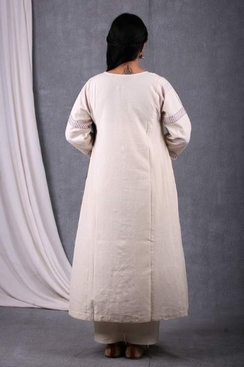 Urmul Desert Crafts-"Padmini Kurta" A Line Cotton Handloom Kurta - Image 6