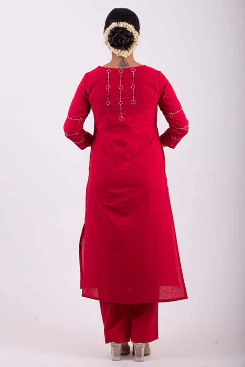 Urmul Desert Crafts- "Rasbhari " Straight Kurta - Image 10