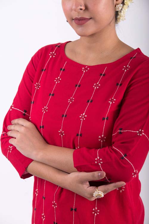 Urmul Desert Crafts- "Rasbhari " Straight Kurta - Image 2