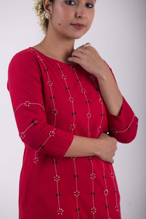 Urmul Desert Crafts- "Rasbhari " Straight Kurta - Image 3