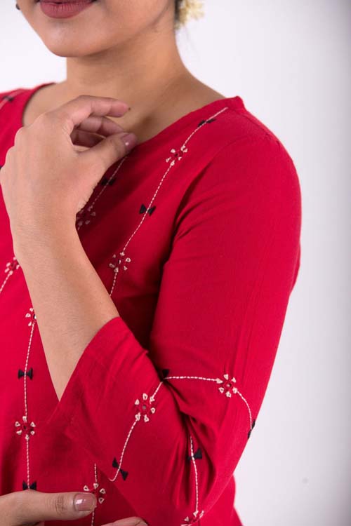 Urmul Desert Crafts- "Rasbhari " Straight Kurta - Image 4
