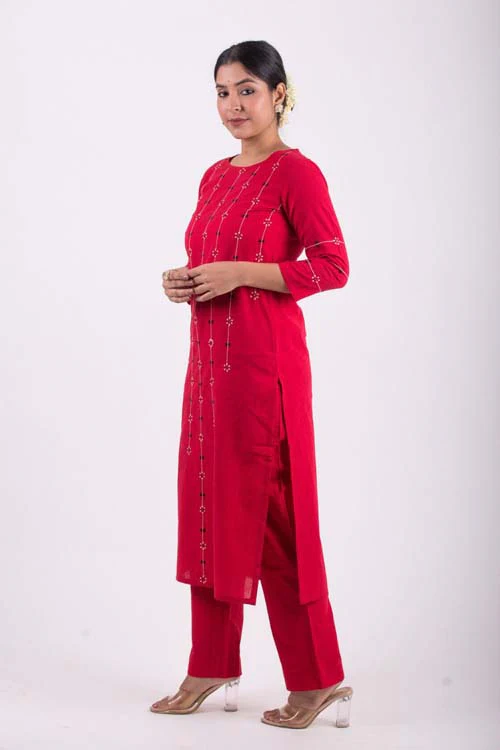 Urmul Desert Crafts- "Rasbhari " Straight Kurta - Image 5