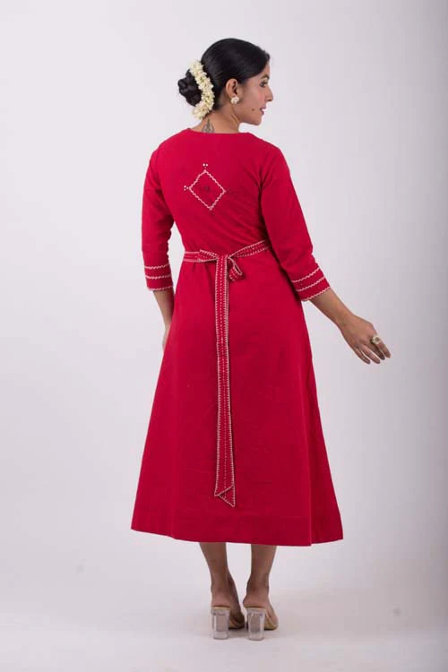 Urmul Desert Crafts- "Sanara" Wrap Dress - Image 7