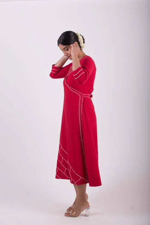 Urmul Desert Crafts- "Sanara" Wrap Dress - Image 8