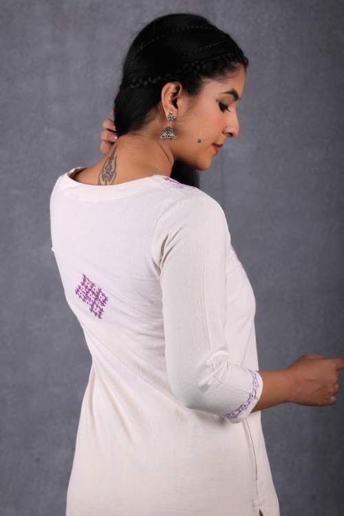 Urmul Desert Crafts-"Sarika Kurta" Sindhi Handloom Kurta - Image 5