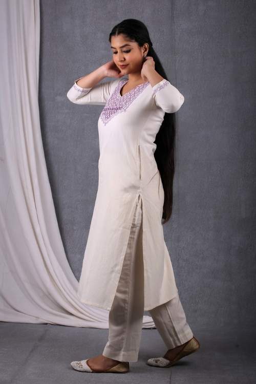 Urmul Desert Crafts-"Sarika Kurta" Sindhi Handloom Kurta - Image 6