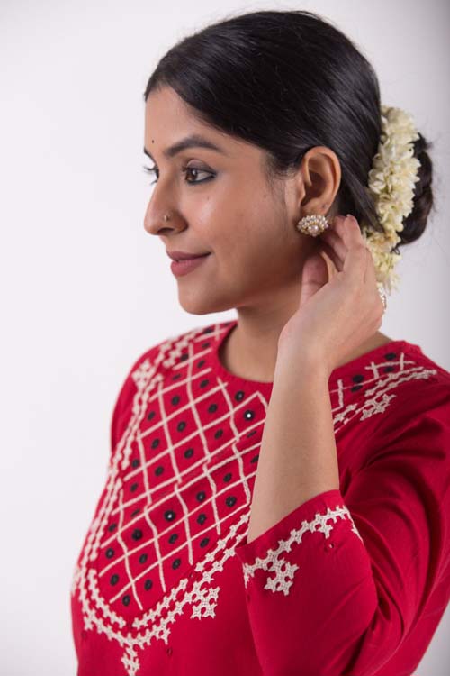 Urmul Desert Crafts- "Sindhur" Sindhi Kurta - Image 5