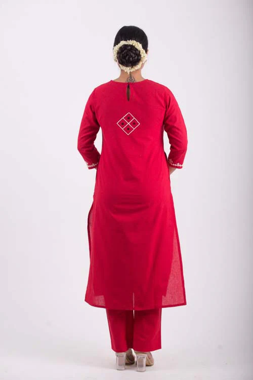 Urmul Desert Crafts- "Sindhur" Sindhi Kurta - Image 6